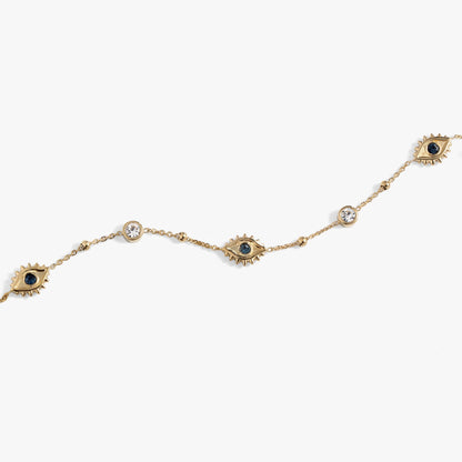 Alex and Ani Evil Eye Crystal Anklet