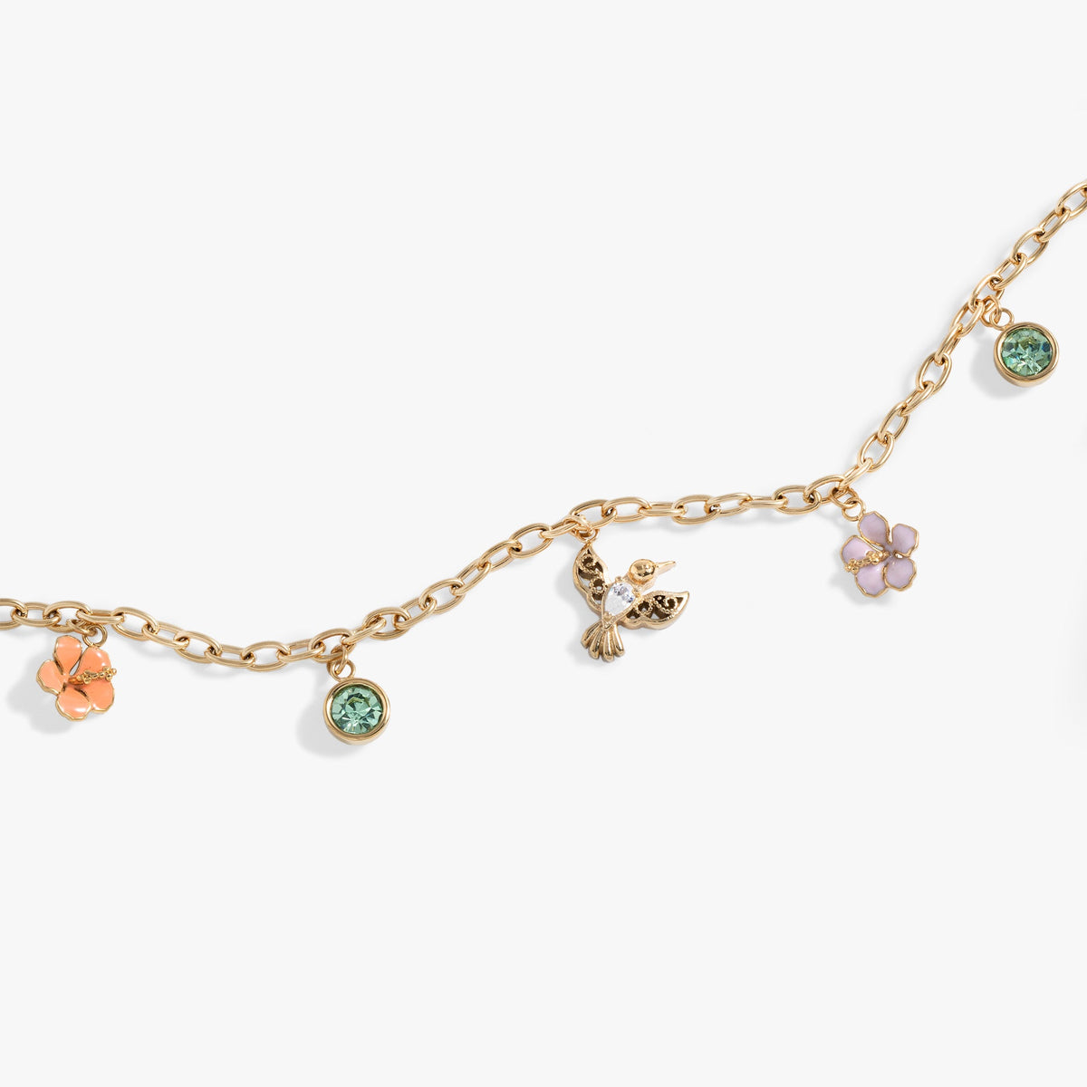 Alex and Ani Hummingbird Multicharm Adjustable Anklet