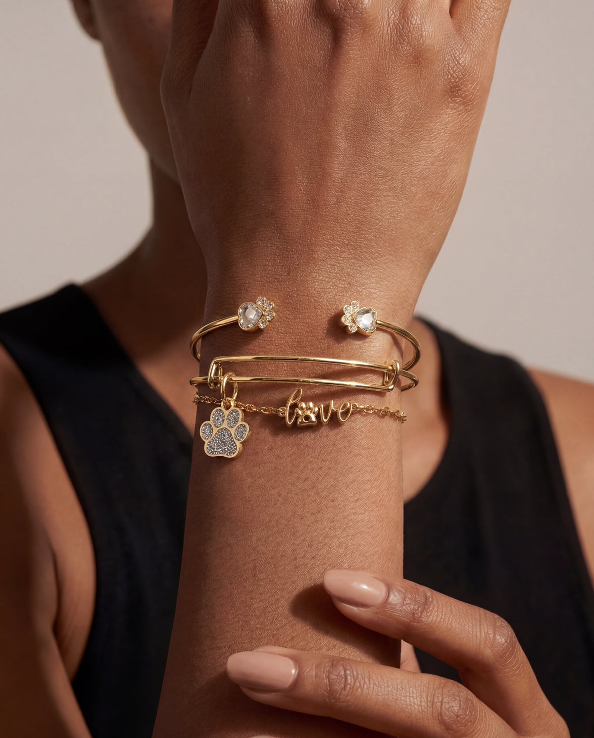 Alex and Ani Paws of Love Bracelet Set