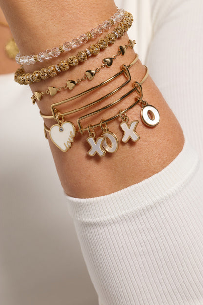 Alex and Ani Love XOXO Bangle Set of 5