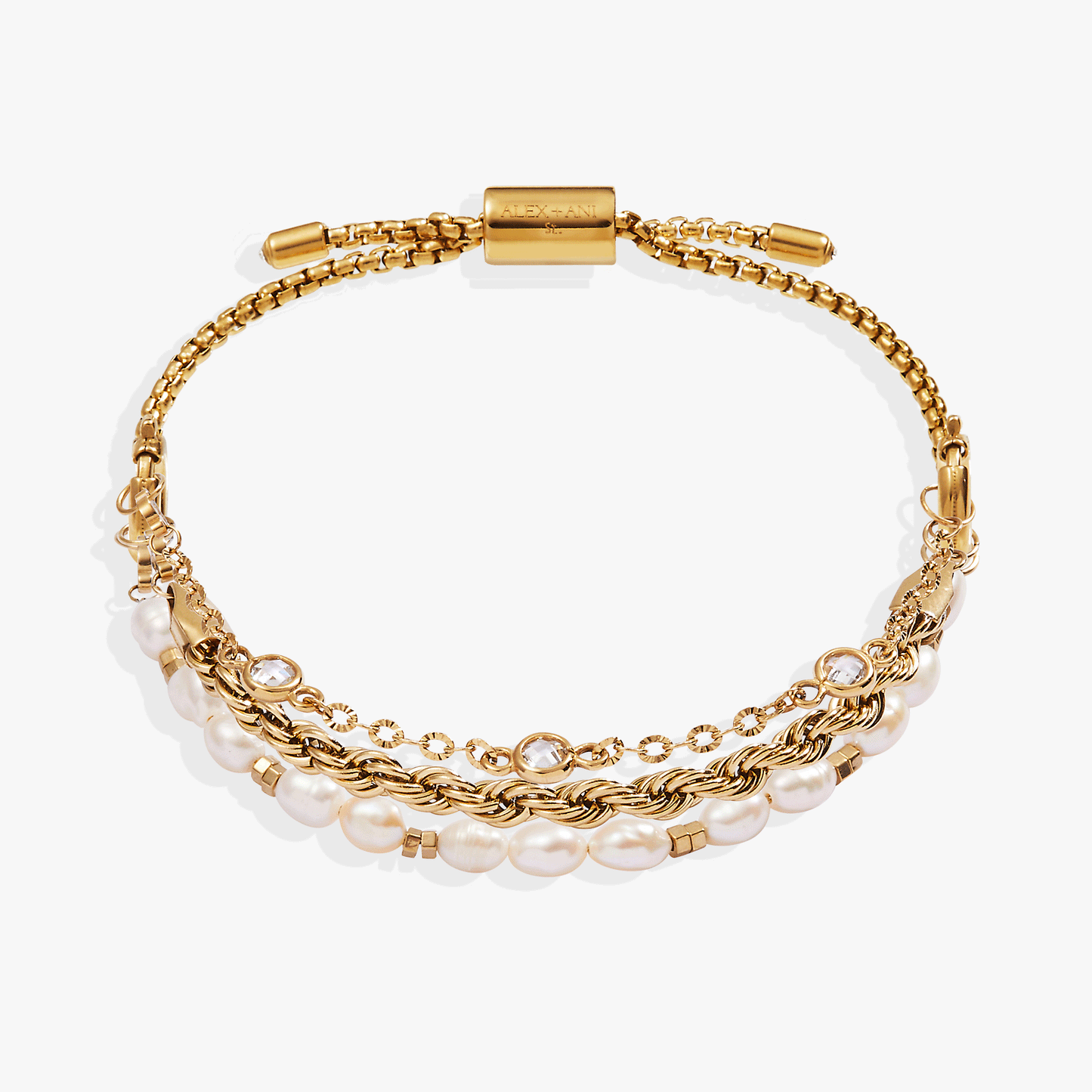 Alex and Ani Crystal + Pearl Stranded™ Bracelet Set
