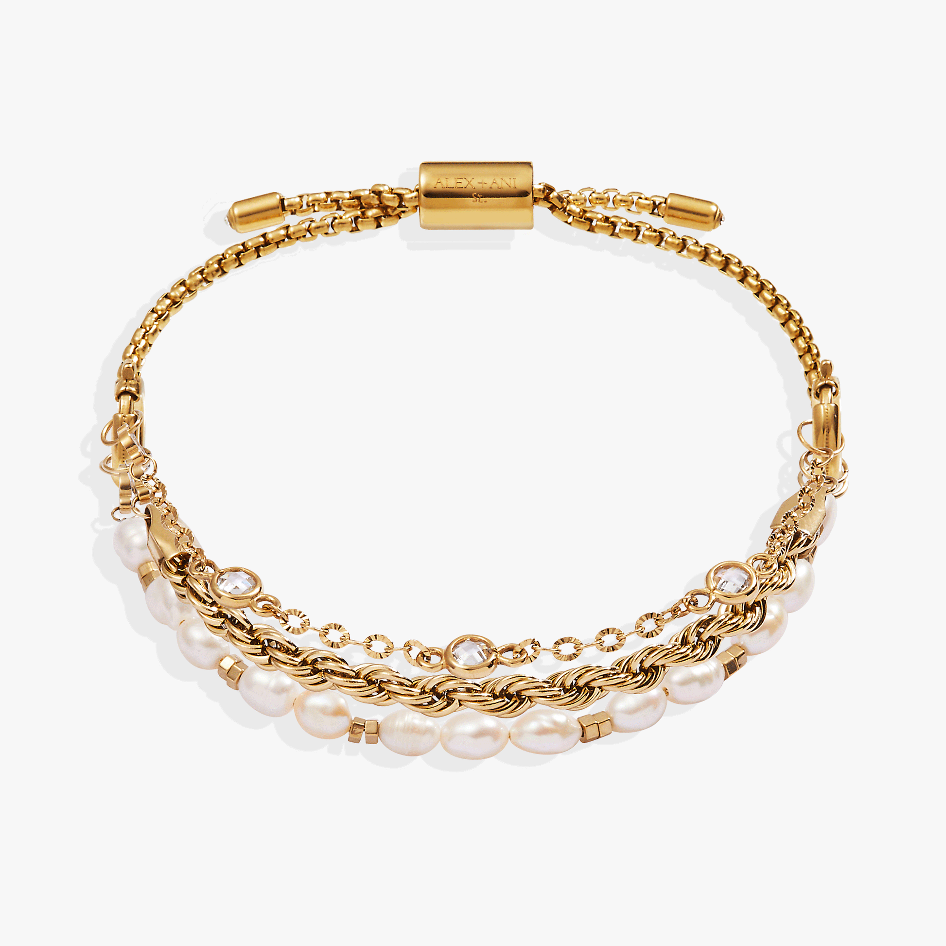 Alex and Ani Crystal + Pearl Stranded™ Bracelet Set