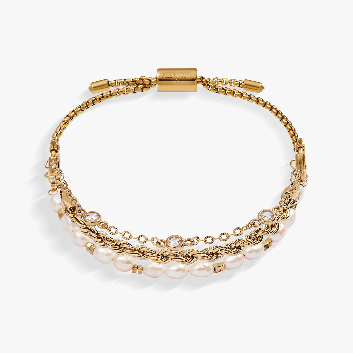 Alex and Ani Crystal + Pearl Stranded™ Bracelet Set