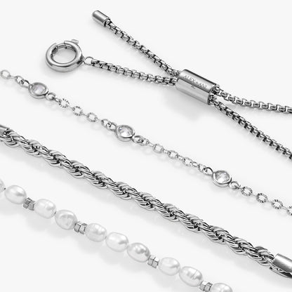 Alex and Ani Crystal + Pearl Stranded™ Bracelet Set