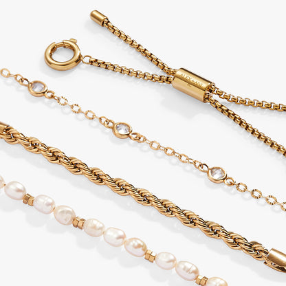 Alex and Ani Crystal + Pearl Stranded™ Bracelet Set