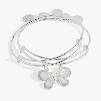 Alex and Ani Perfect Pairs- Butterfly Wings Bangle Set of 2