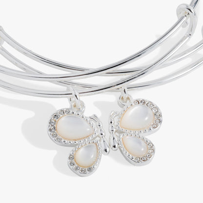Alex and Ani Perfect Pairs- Butterfly Wings Bangle Set of 2