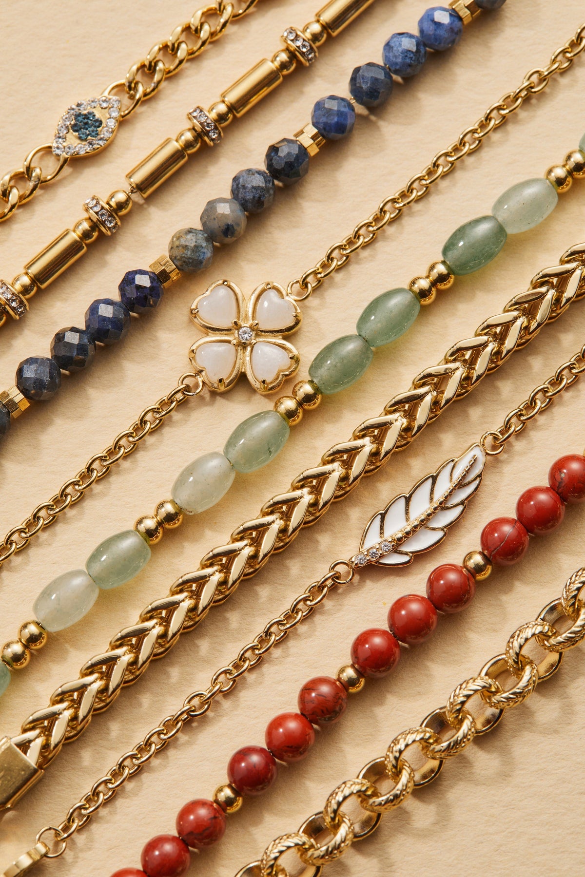 Alex and Ani Four-Leaf Clover Stranded™ Bracelet Set