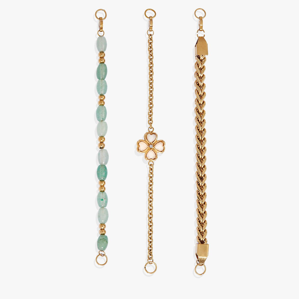 Alex and Ani Four-Leaf Clover Stranded™ Bracelet Set