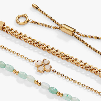 Alex and Ani Four-Leaf Clover Stranded™ Bracelet Set