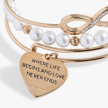 Alex and Ani Family Bangle Set of 3