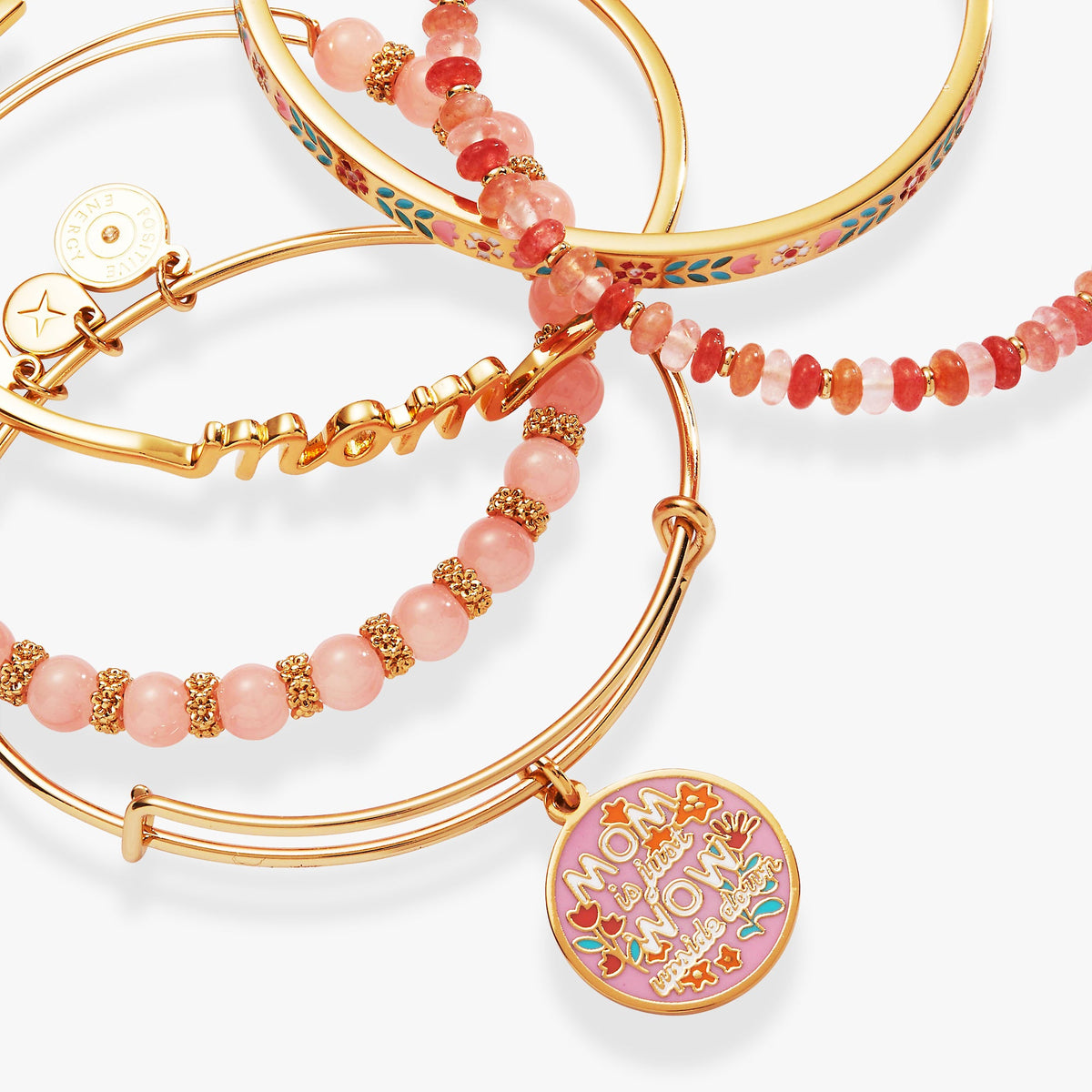 Alex and Ani Mother's Day Floral Set of 5