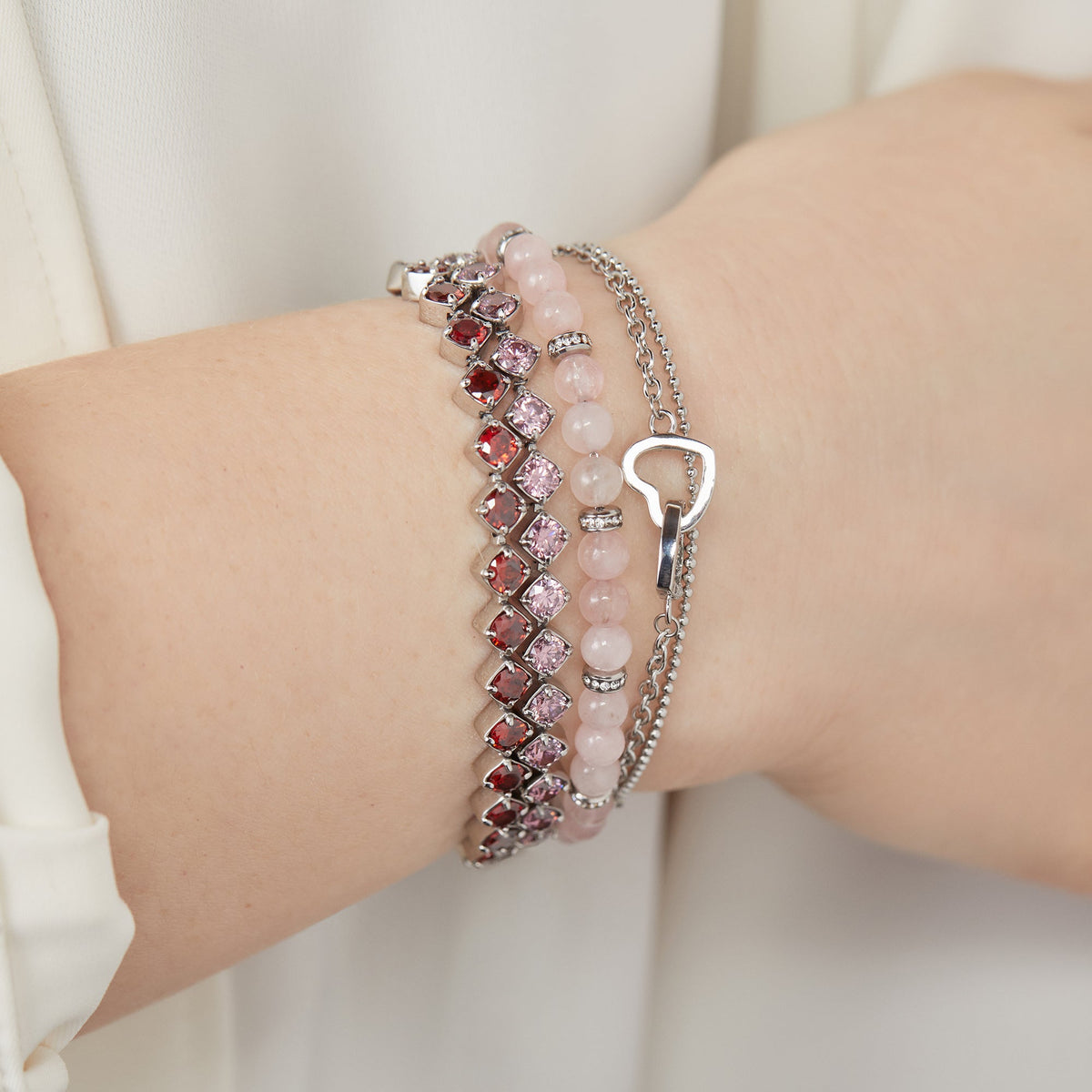 Alex and Ani Ruby Luster Stranded™ Bracelet Set