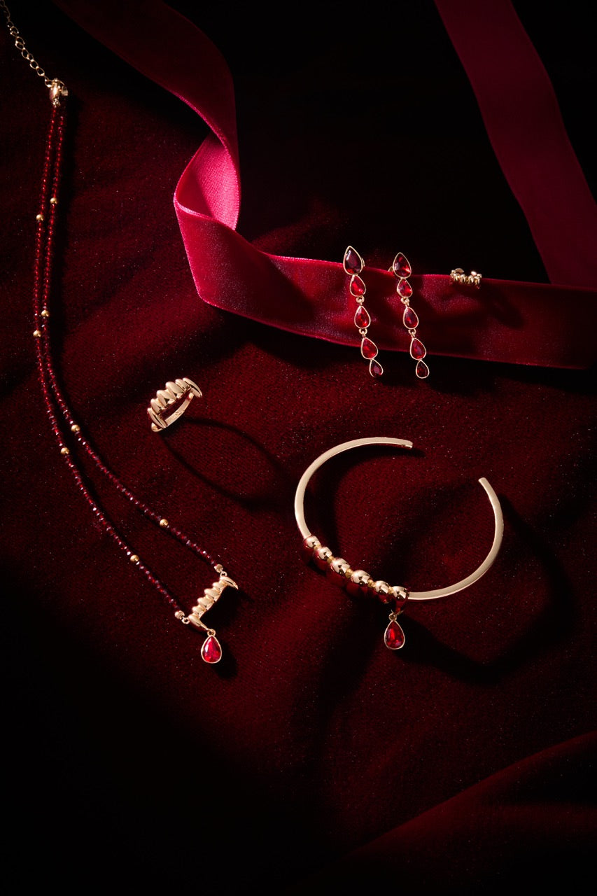 Alex and Ani Vampire Earring Set