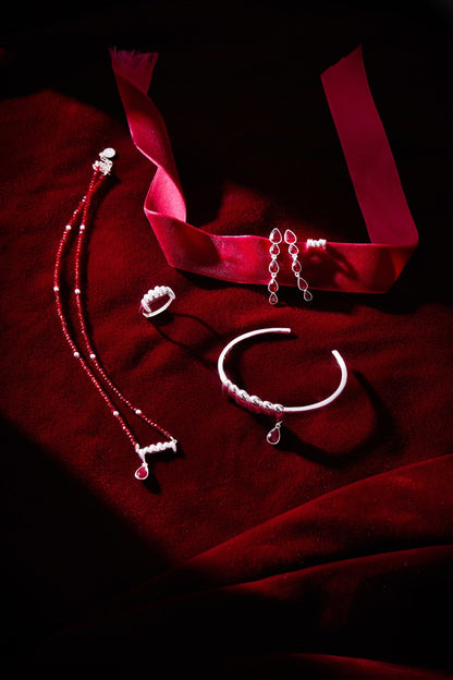 Alex and Ani Vampire Earring Set