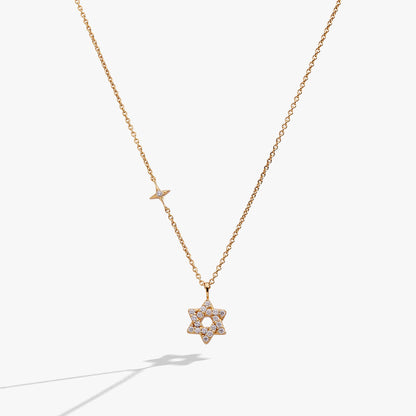 Alex and Ani Delicate Pave Star of David Pendant Necklace
