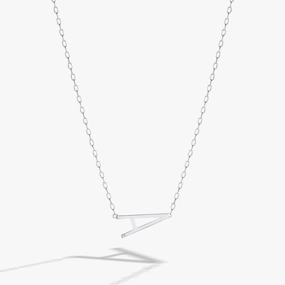 Alex and Ani Precious Elongated Initial Necklace A