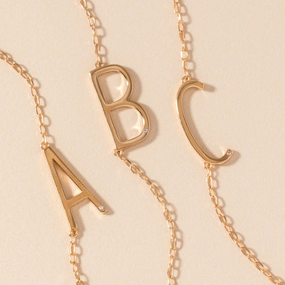 Alex and Ani Precious Elongated Initial Necklace A