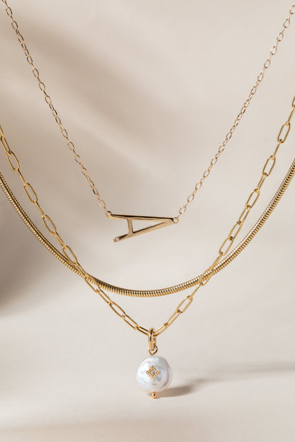 Alex and Ani Precious Elongated Initial Necklace A