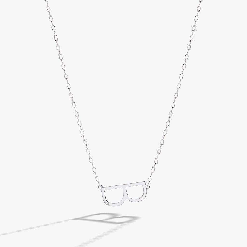 Alex and Ani Precious Elongated Initial Necklace B