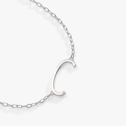 Alex and Ani Precious Elongated Initial Necklace C