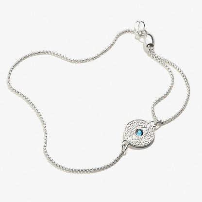 Alex and Ani Evil Eye Crystal Pull Chain Bracelet - Alex and Ani
