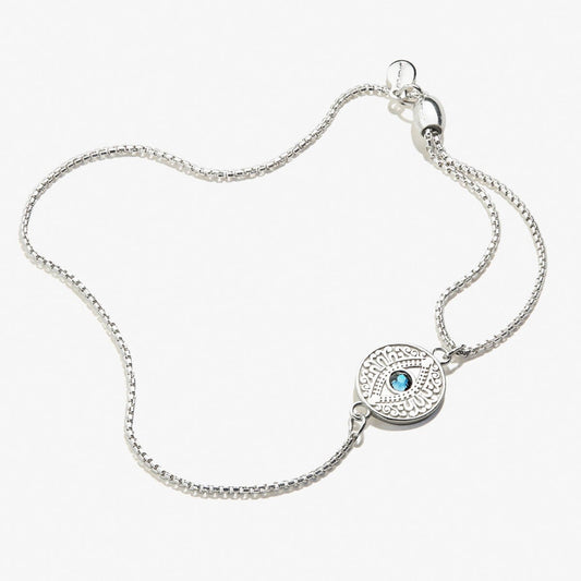 Alex and Ani Evil Eye Crystal Pull Chain Bracelet - Alex and Ani