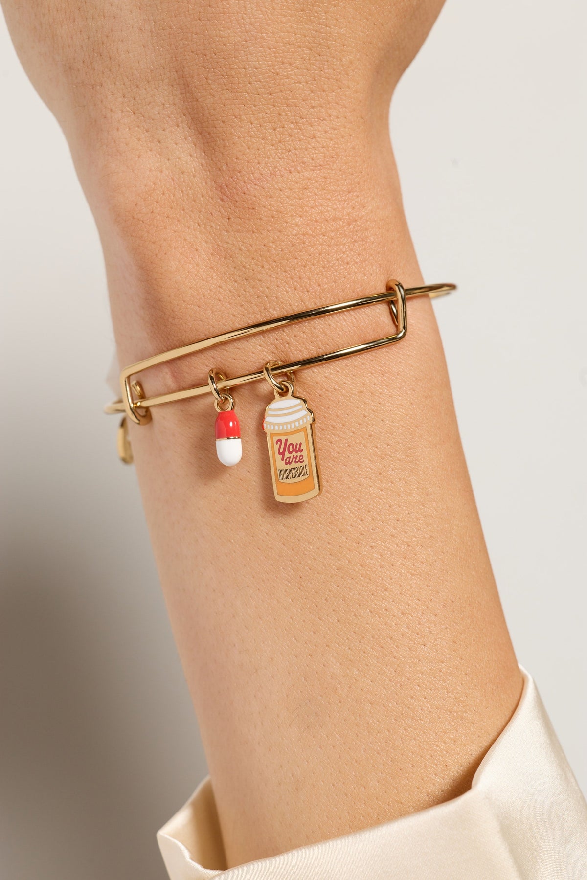 Alex and Ani You Are Indispensable' Pill Bottle Bangle