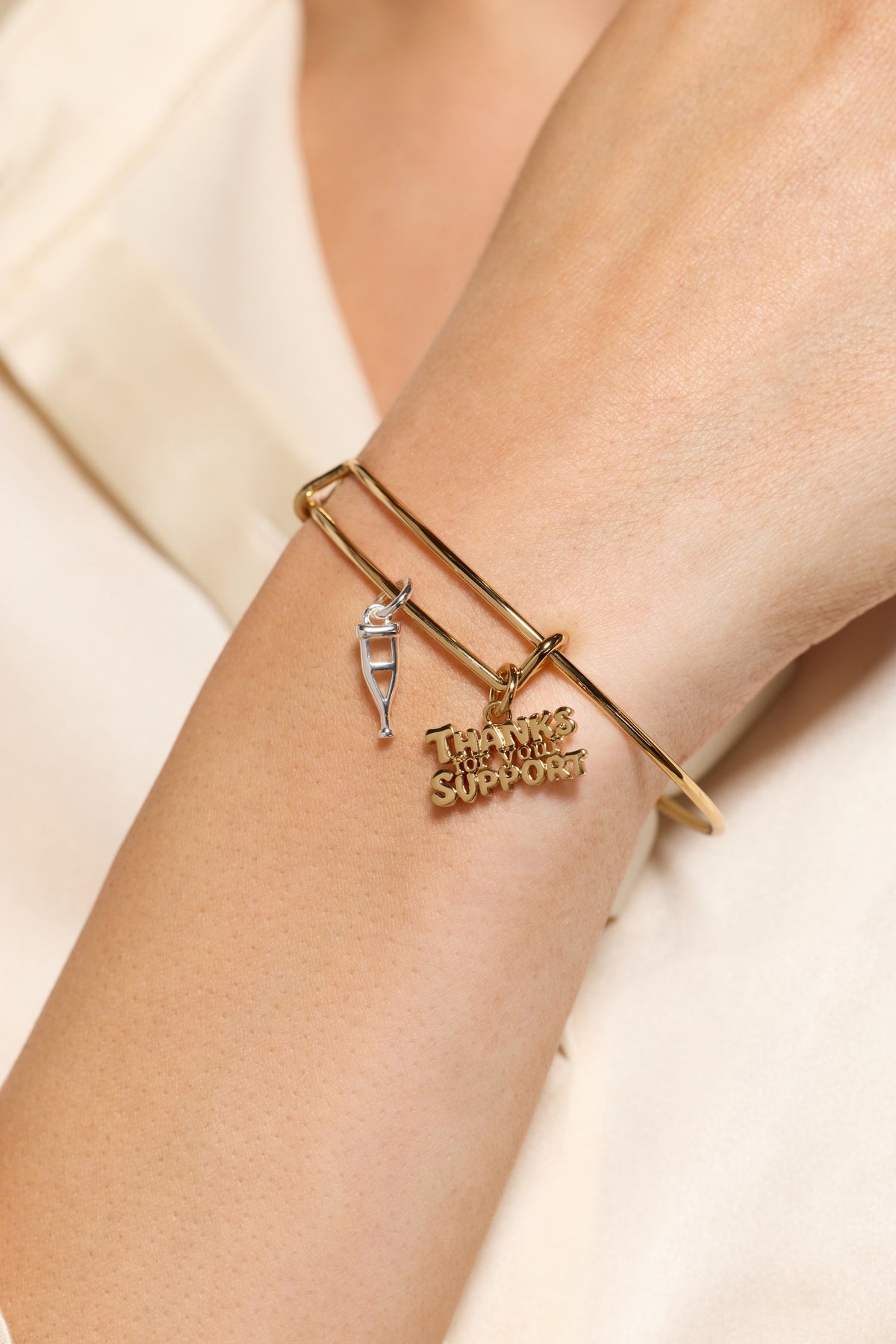Alex and Ani Thanks For Your Support' Crutch Bangle
