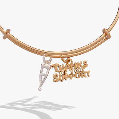 Alex and Ani Thanks For Your Support' Crutch Bangle