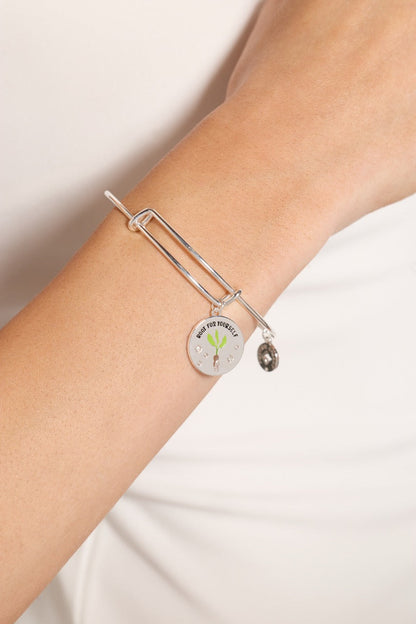 Alex and Ani "Root for Yourself" Charm Bangle