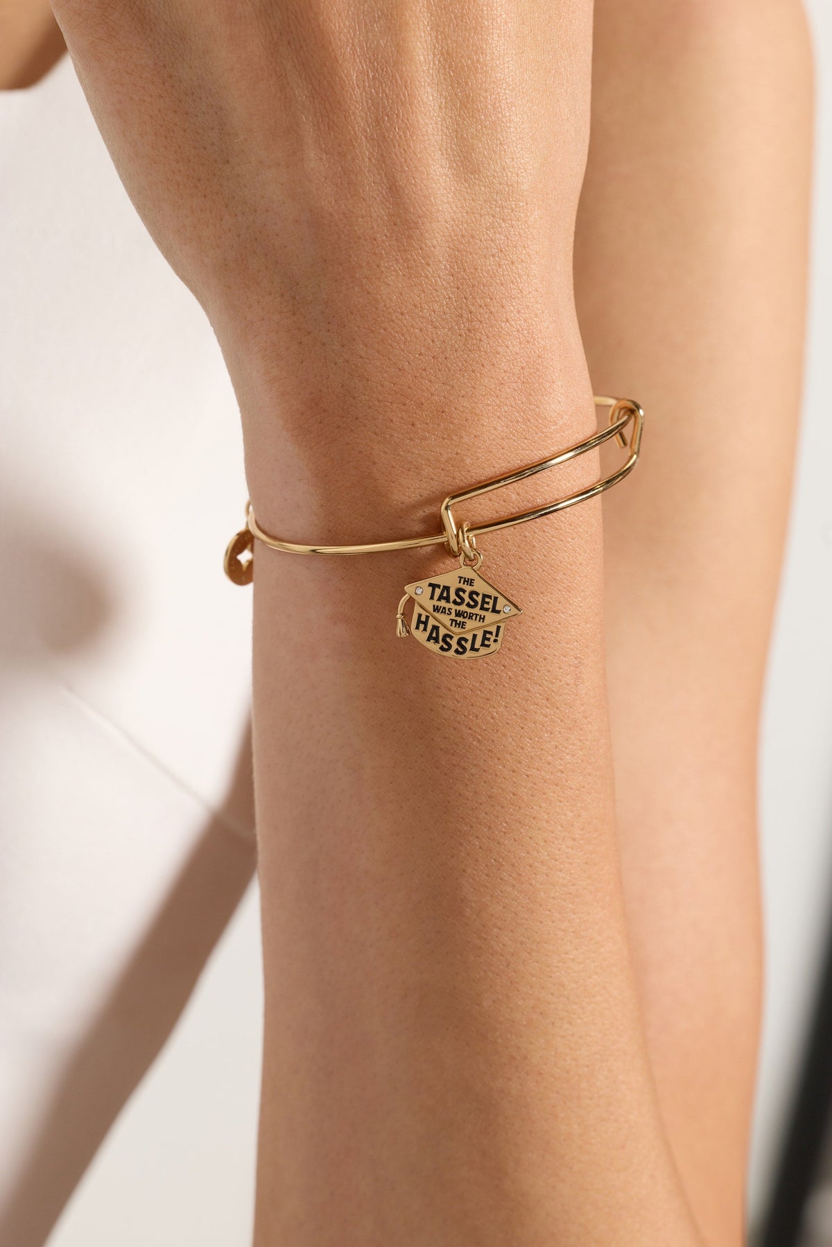 Alex and Ani "The Tassel Was Worth The Hassle" Charm Bangle