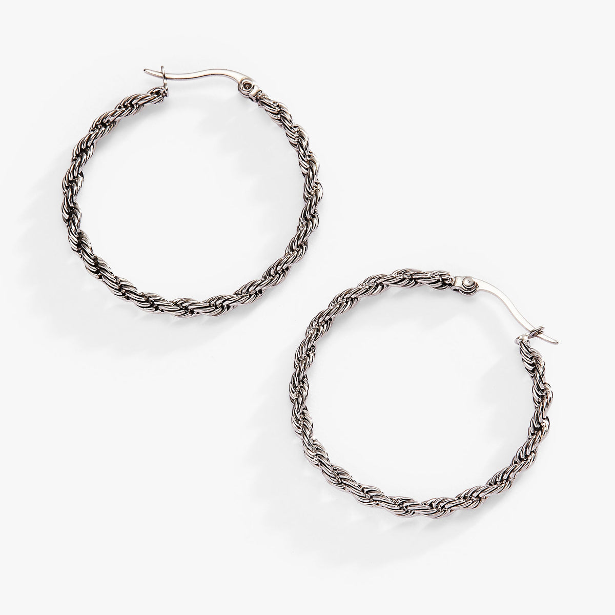 Alex and Ani Frozen French Rope Chain Hoop