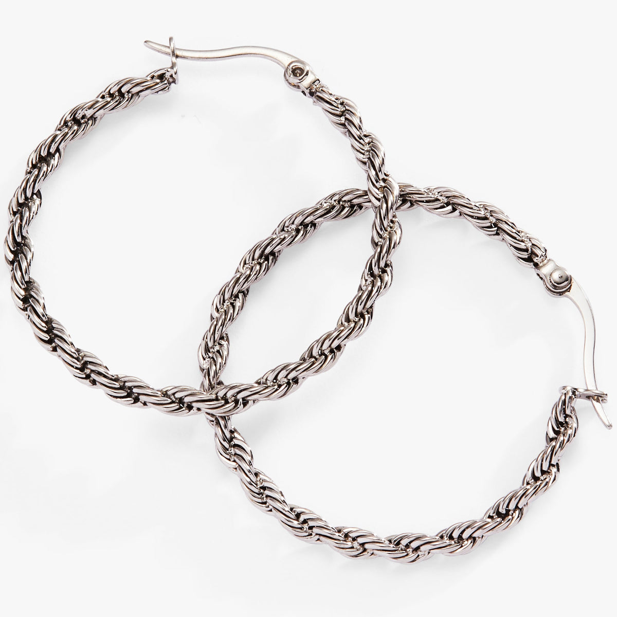 Alex and Ani Frozen French Rope Chain Hoop