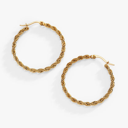 Alex and Ani Frozen French Rope Chain Hoop