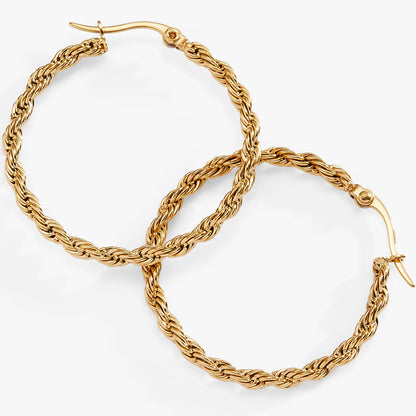 Alex and Ani Frozen French Rope Chain Hoop