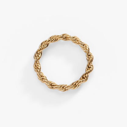 Alex and Ani Frozen French Rope Chain Ring