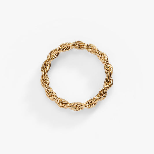 Alex and Ani Frozen French Rope Chain Ring