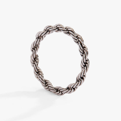 Alex and Ani Frozen French Rope Chain Ring