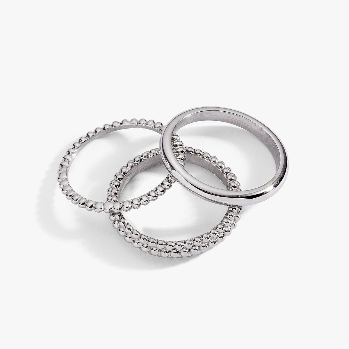Alex and Ani 3 ring set-ball texture