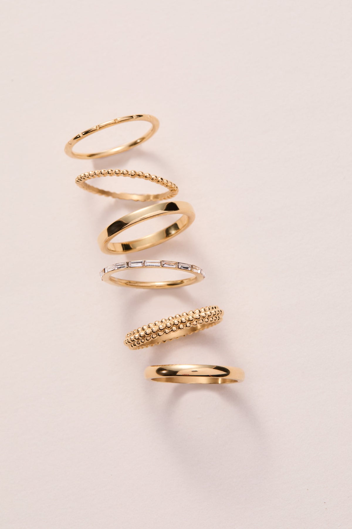 Alex and Ani 3 ring set-ball texture