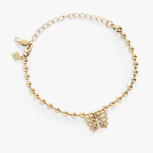 Alex and Ani Butterfly Ball Chain Bracelet