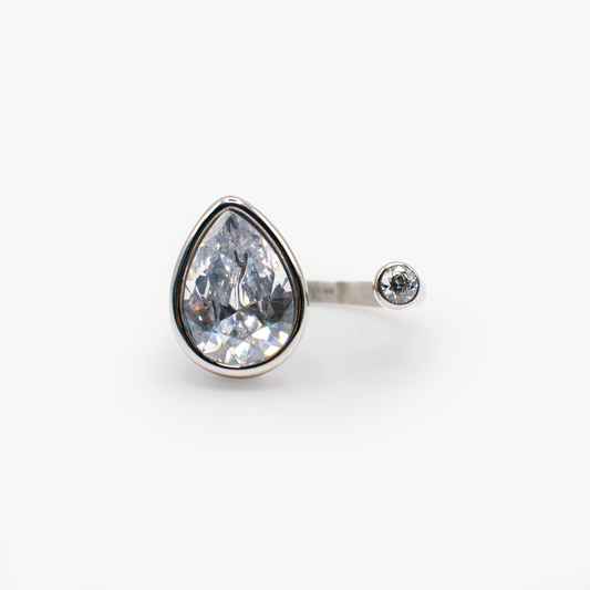 Alex and Ani Crystal Teardrop Ring – Sparkling Bridal and Evening Jewelry