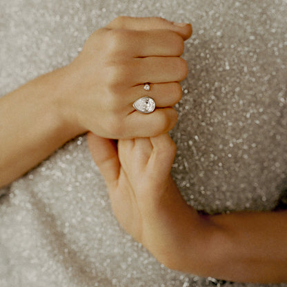 Alex and Ani Crystal Teardrop Ring – Sparkling Bridal and Evening Jewelry