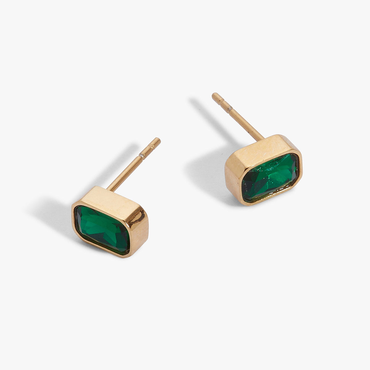 Alex and Ani May Emerald-Cut Birthstone Stud