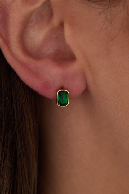 Alex and Ani May Emerald-Cut Birthstone Stud