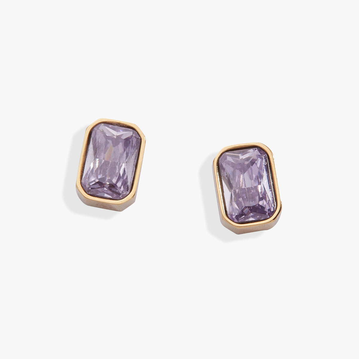 Alex and Ani June Emerald-Cut Birthstone Stud