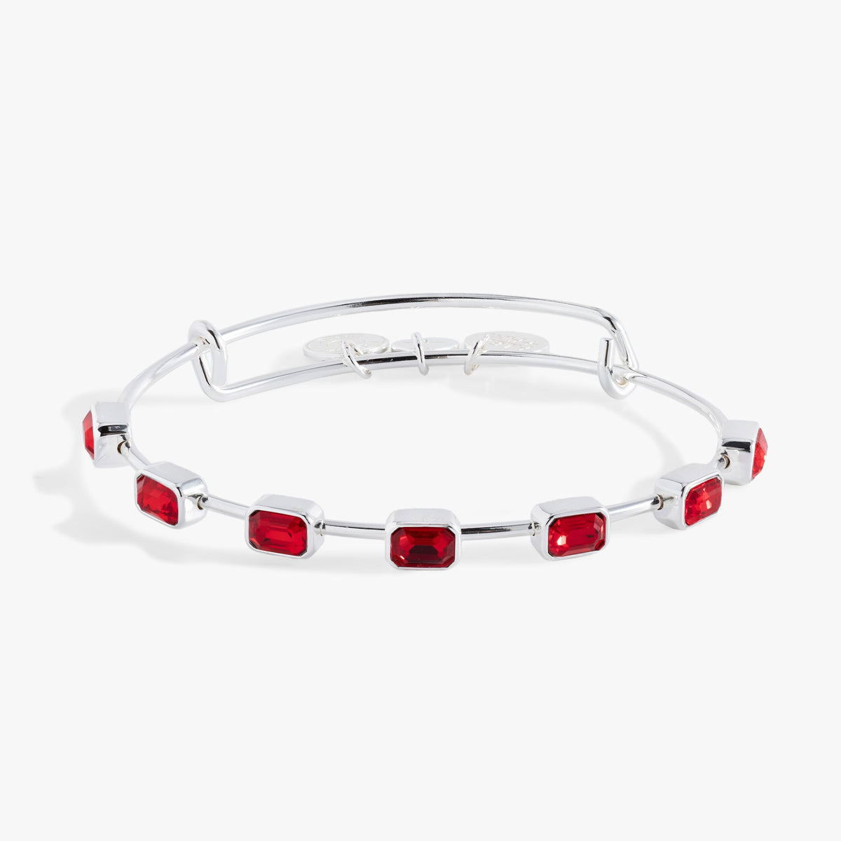 Alex and Ani July Birthstone Emerald Cut Bangle