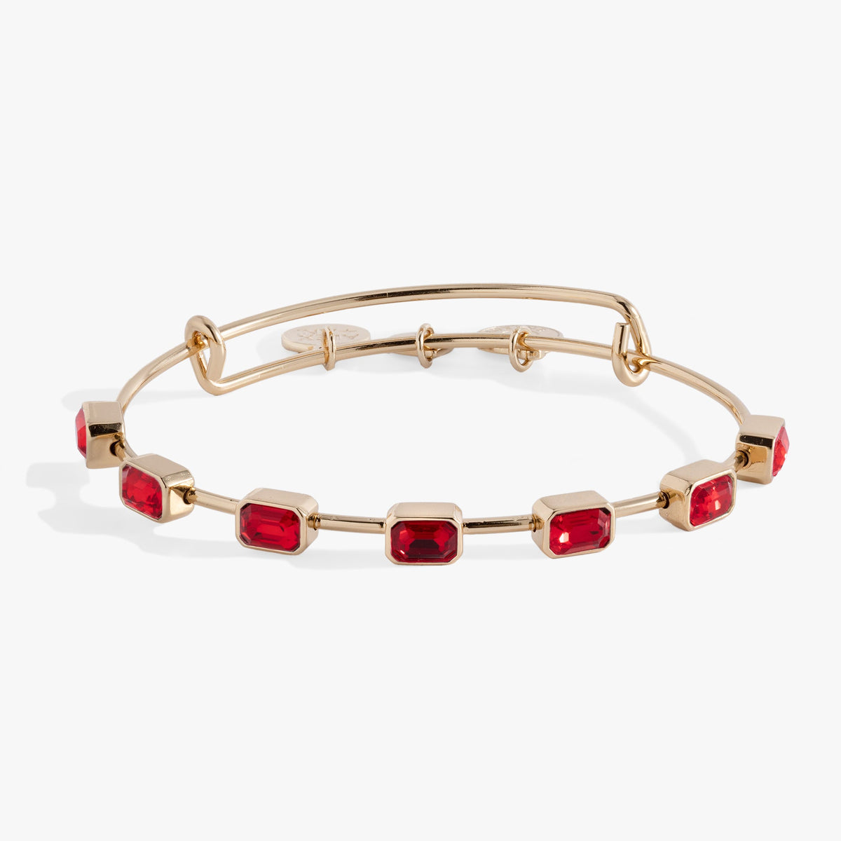 Alex and Ani July Birthstone Emerald Cut Bangle