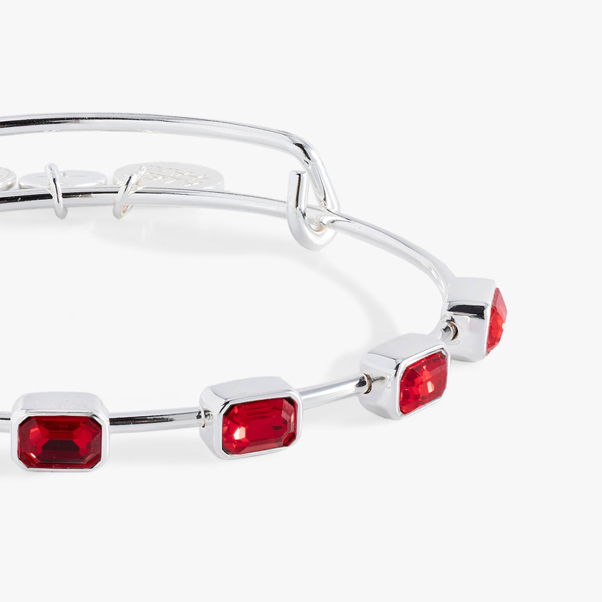 Alex and Ani July Birthstone Emerald Cut Bangle
